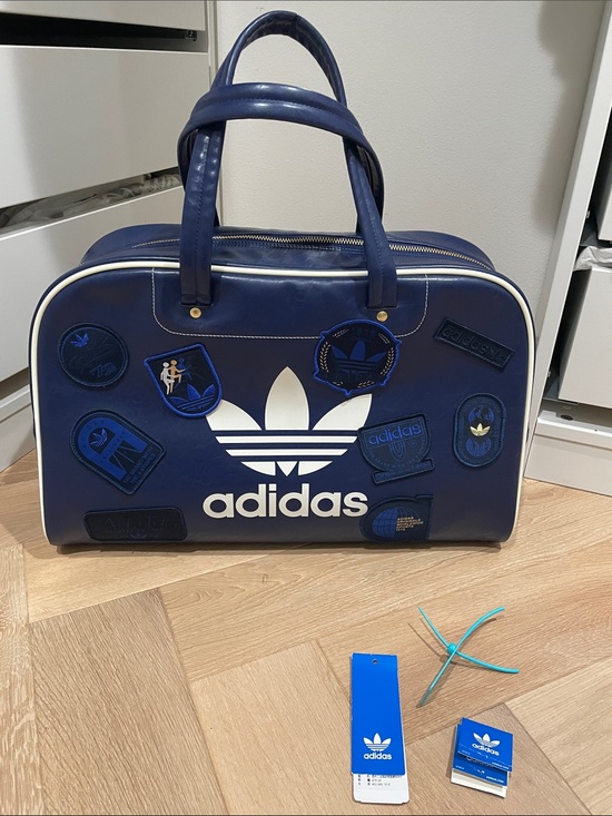 adidas Handbags - NWT adidas Large Bowling Bag Navy Blue- Very Rare and Unique - Weekender Bag